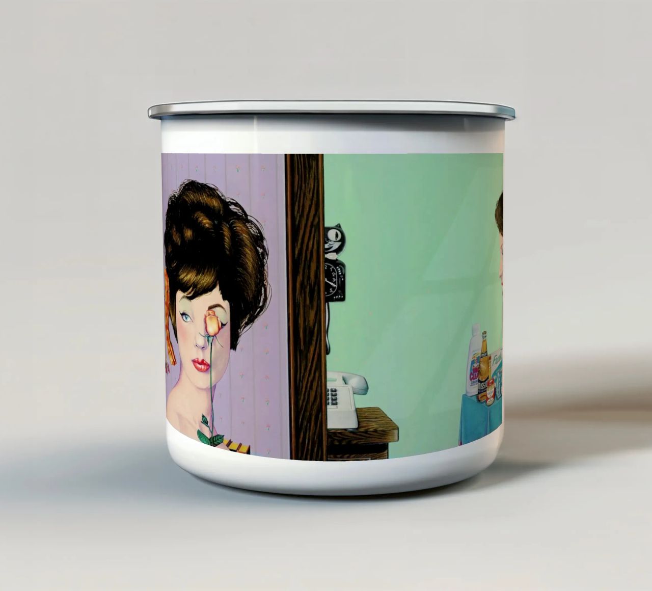 glow tazza in smalto da Doug Smock
