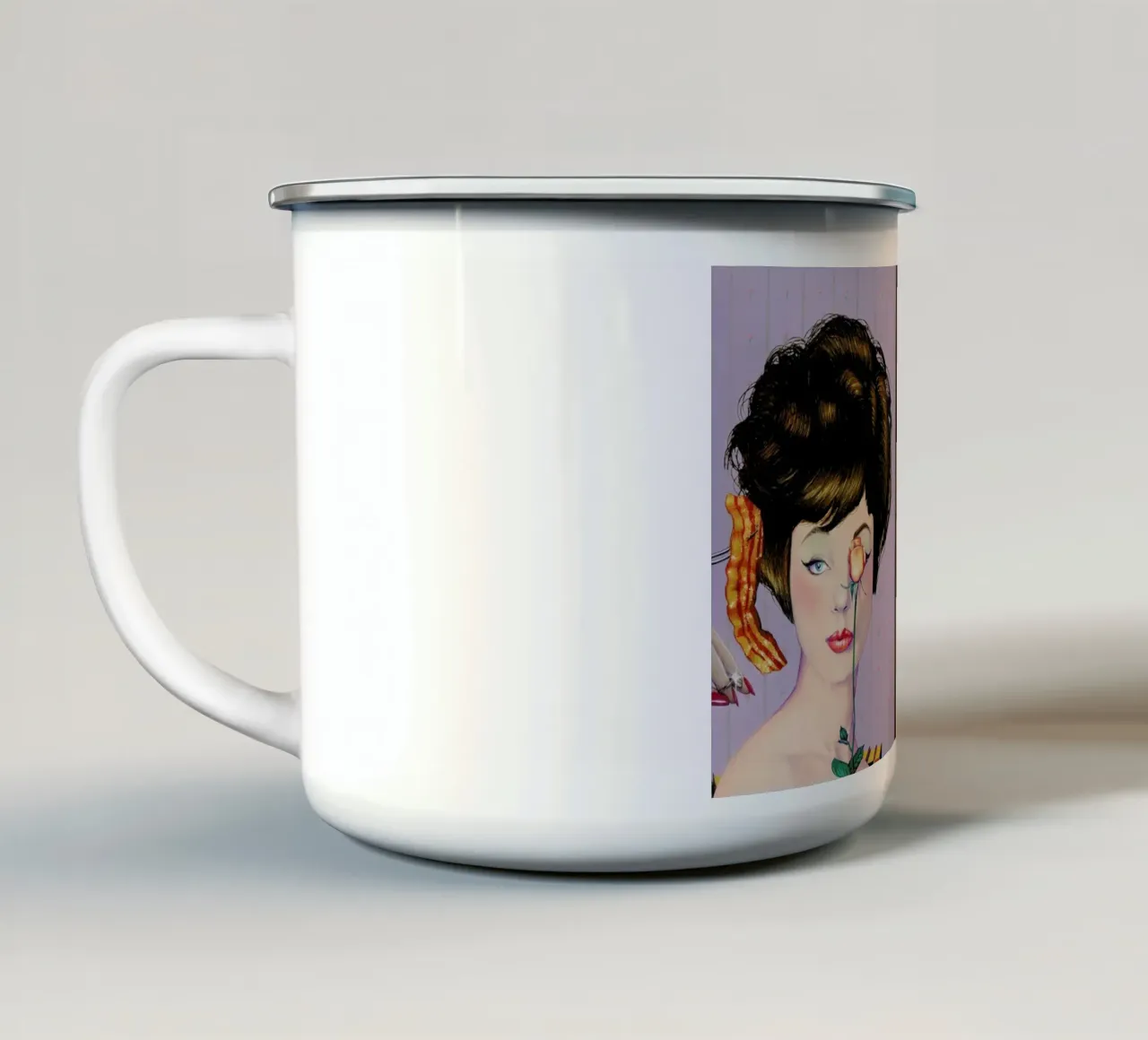 glow enamel mug by Doug Smock