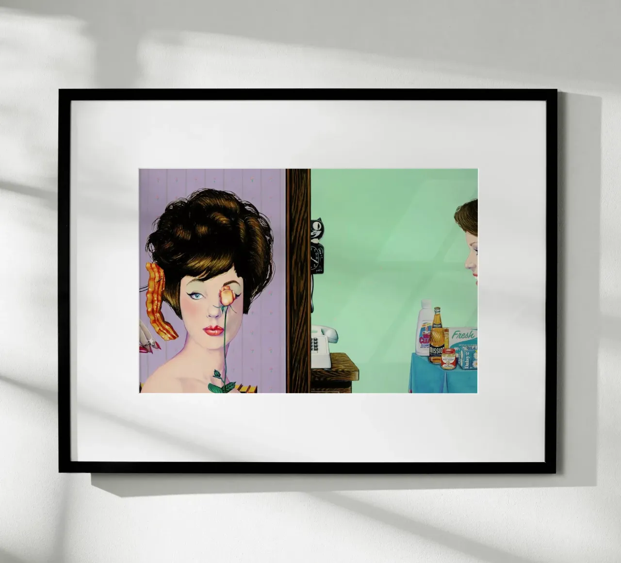 glow poster con telaio in legno da Doug Smock