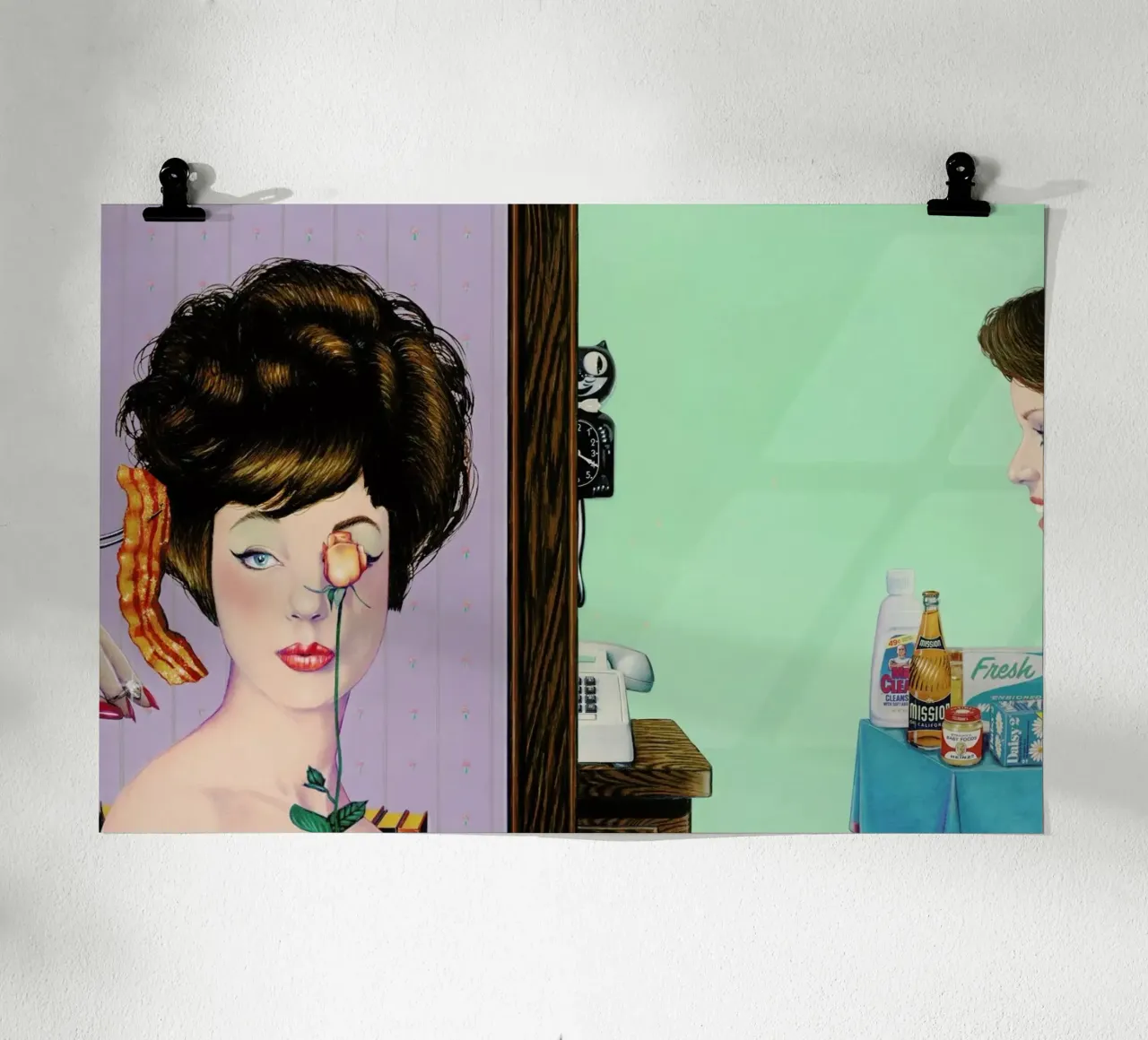 glow poster con telaio in legno da Doug Smock