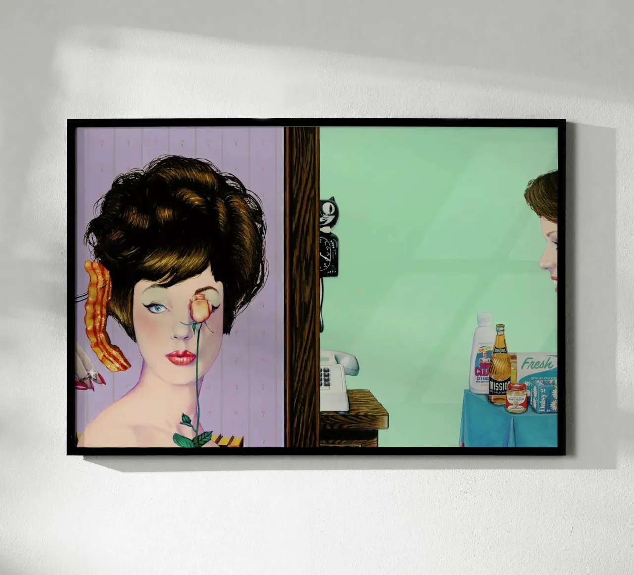 glow poster con telaio in legno da Doug Smock