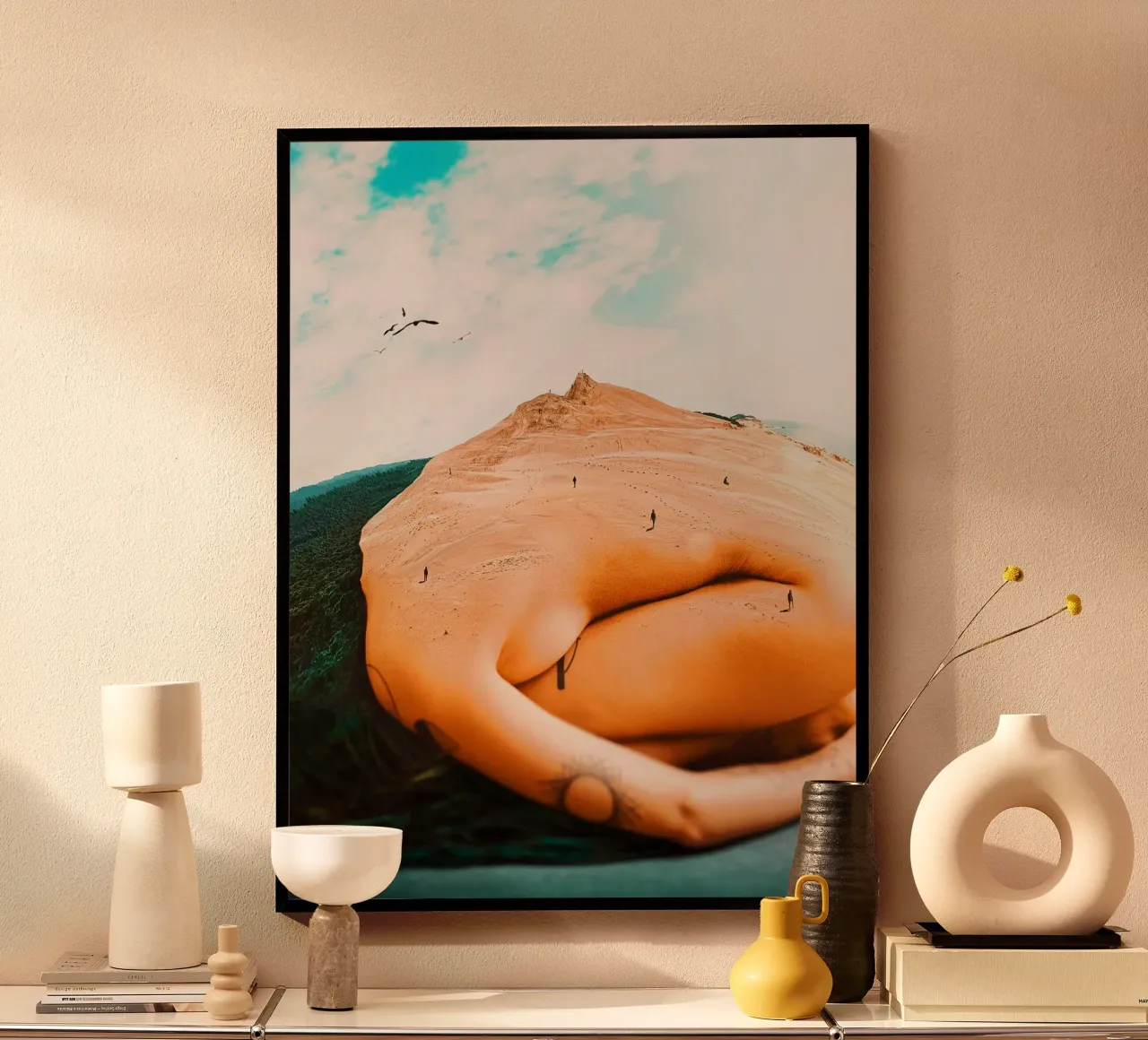Mother Nature poster con telaio in legno da mofartmonica