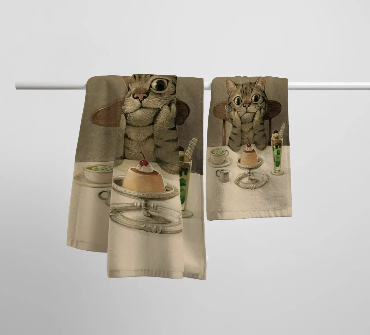 cat thinking asciugamano da bagno da ryan