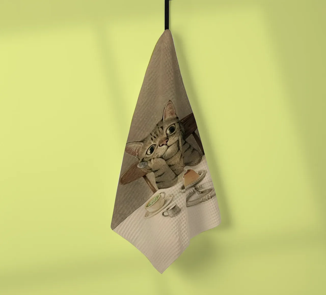 cat thinking canovaccio da cucina da ryan