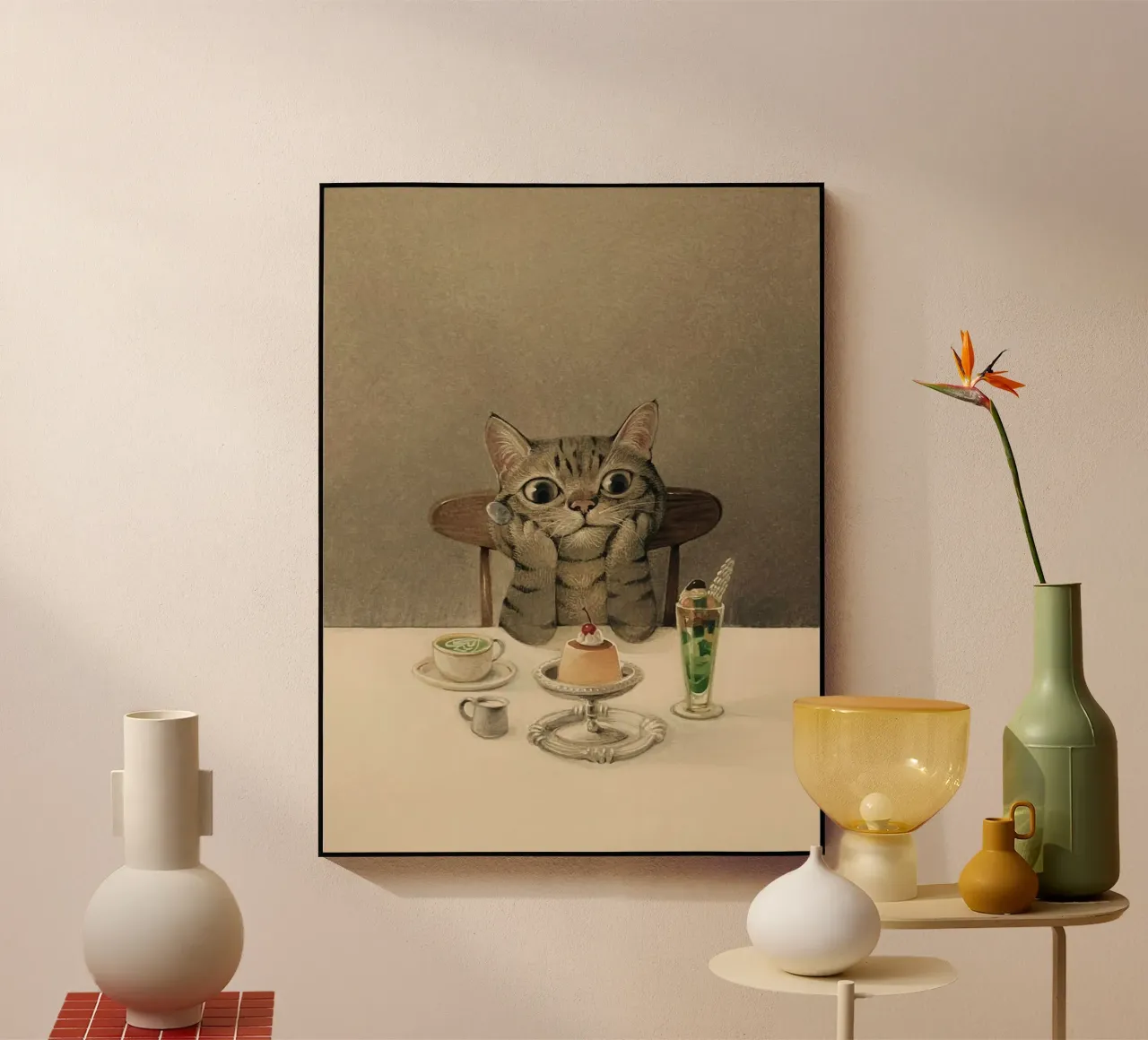 cat thinking plexiglass da ryan
