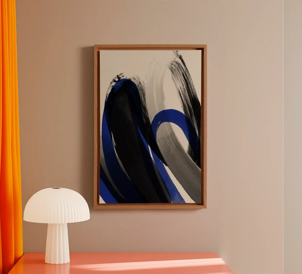 Black And Blue No 1 canvas by treechild