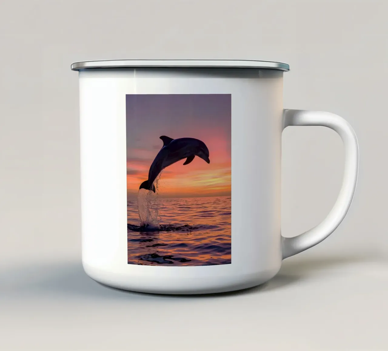 dolphin jump emaille mok van ryan