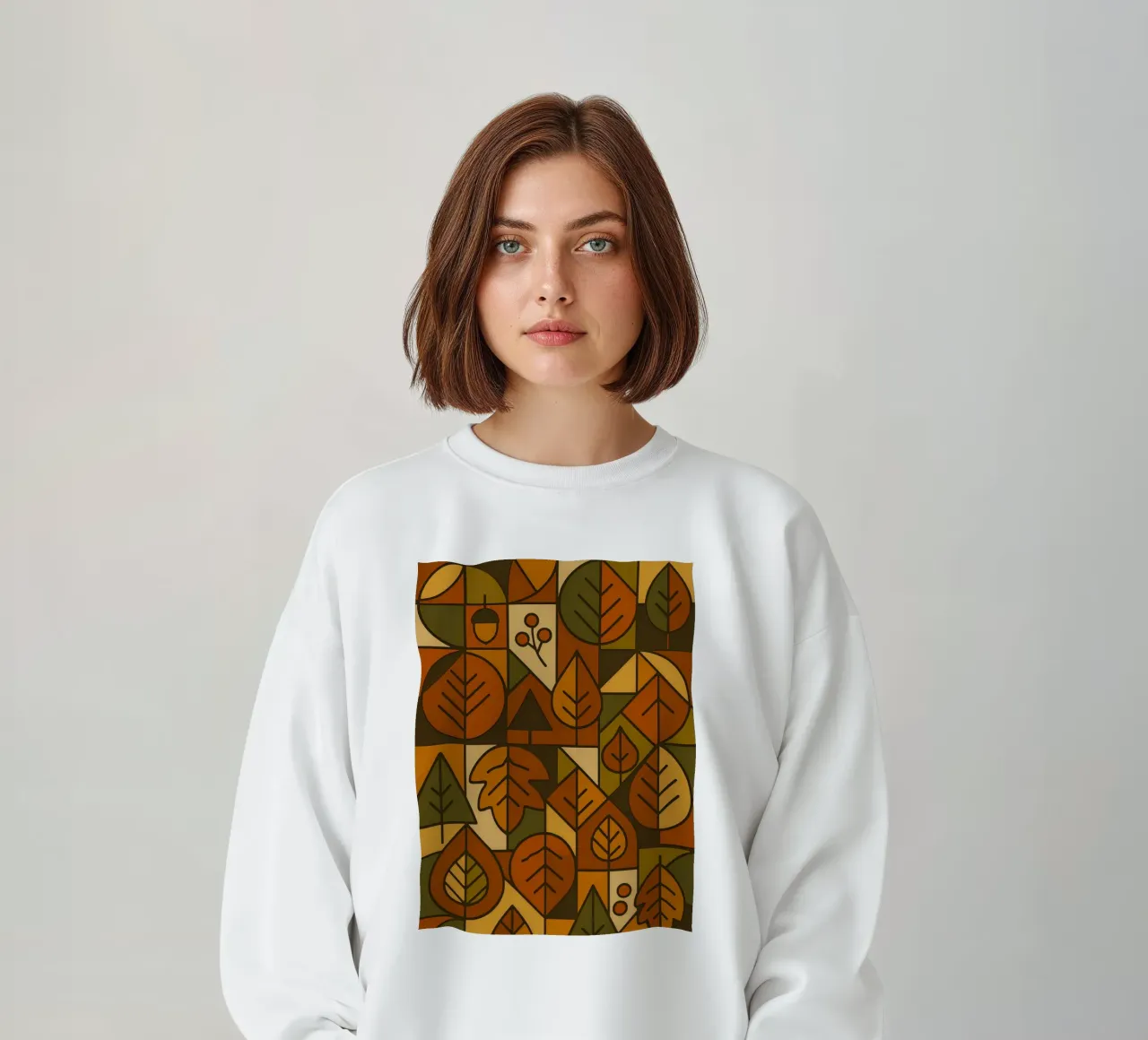 Autumn Motifs With Abstract And Minimalist Geometry sweatshirt by ARTOMATIC
