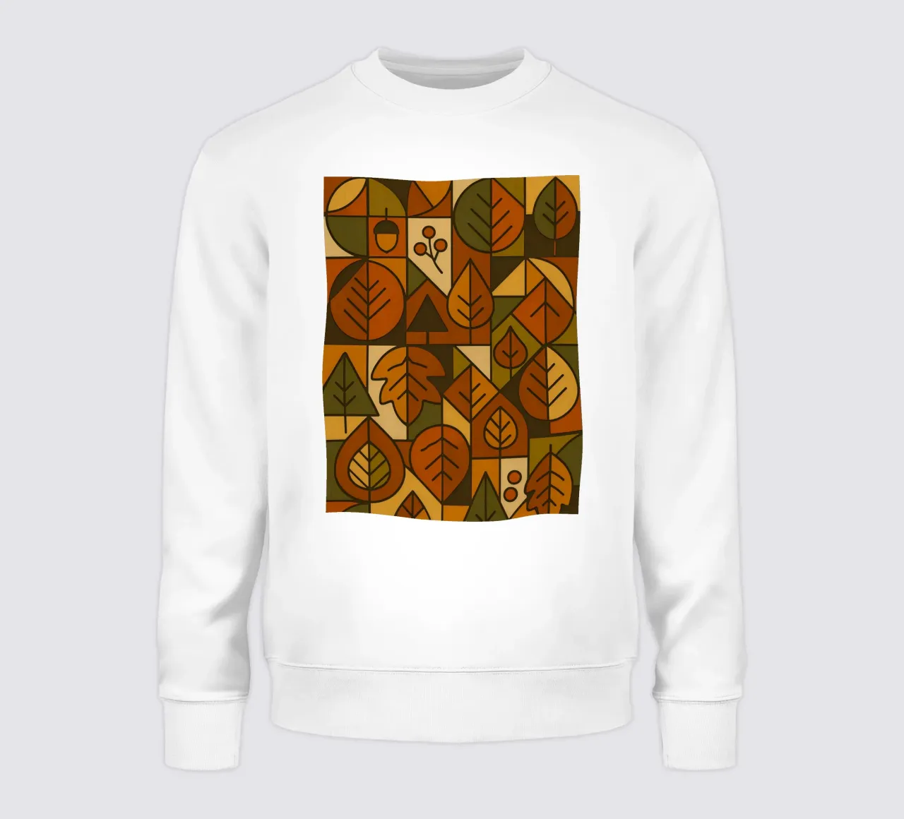 Autumn Motifs With Abstract And Minimalist Geometry sweatshirt by ARTOMATIC