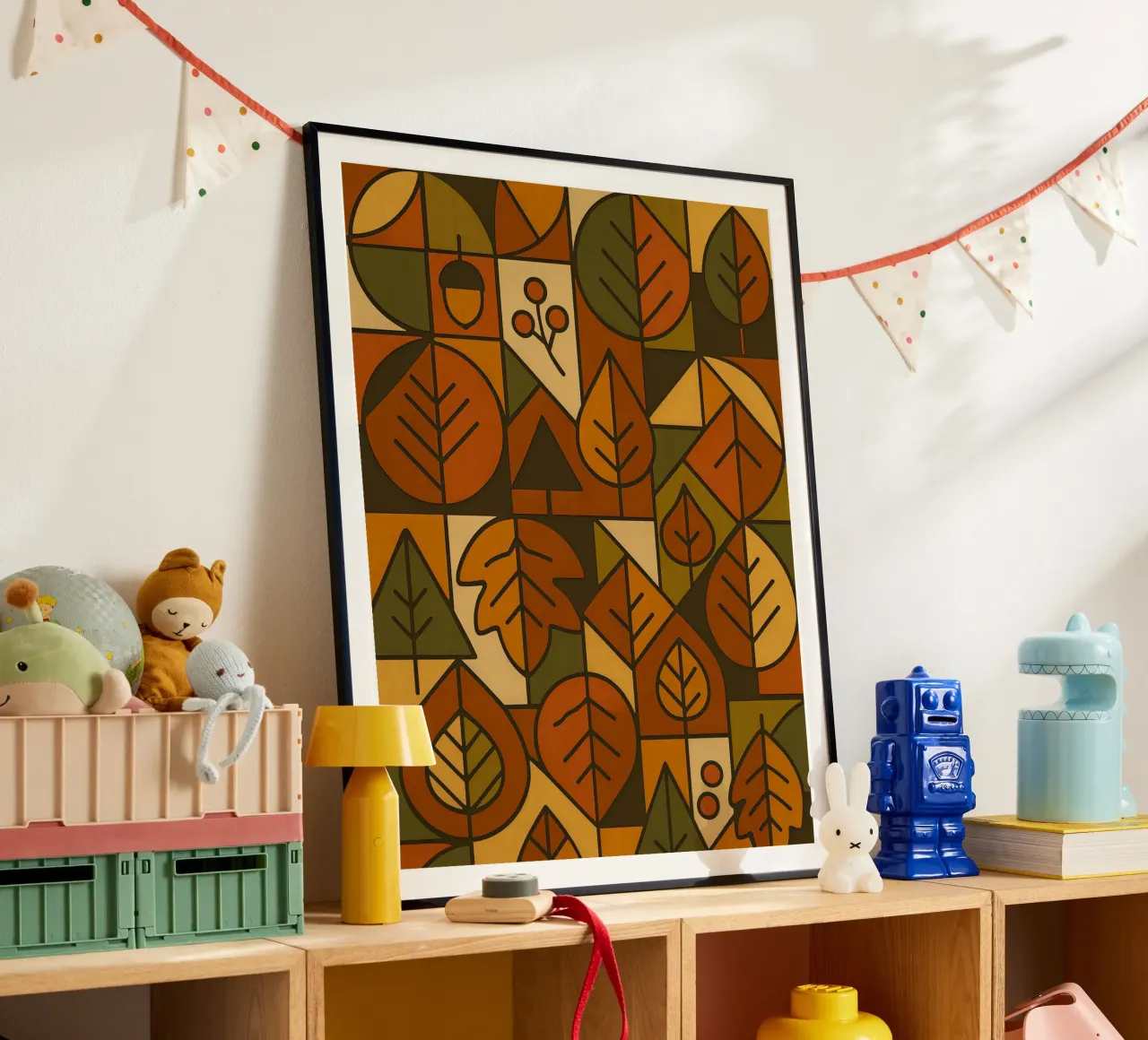 Autumn Motifs With Abstract And Minimalist Geometry hahnemühle by ARTOMATIC