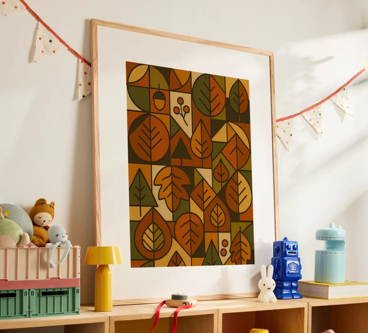 Autumn Motifs With Abstract And Minimalist Geometry hahnemühle by ARTOMATIC