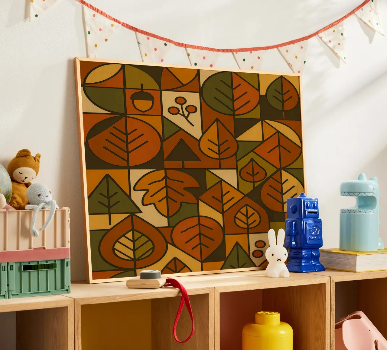 Autumn Motifs With Abstract And Minimalist Geometry hahnemühle by ARTOMATIC