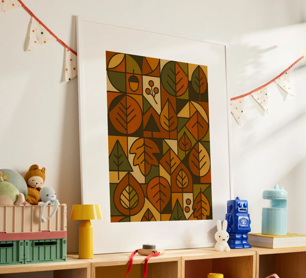 Autumn Motifs With Abstract And Minimalist Geometry hahnemühle by ARTOMATIC