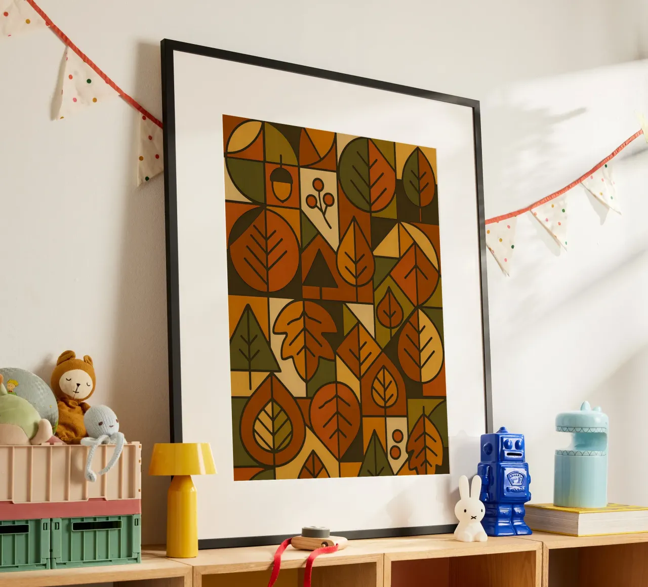 Autumn Motifs With Abstract And Minimalist Geometry hahnemühle by ARTOMATIC