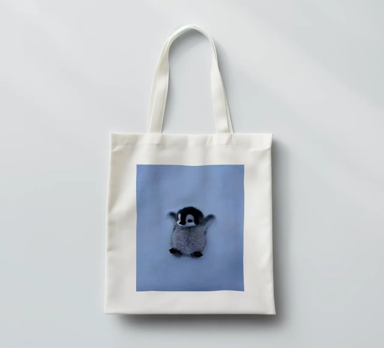 penguin on snow borsa in juta da ryan