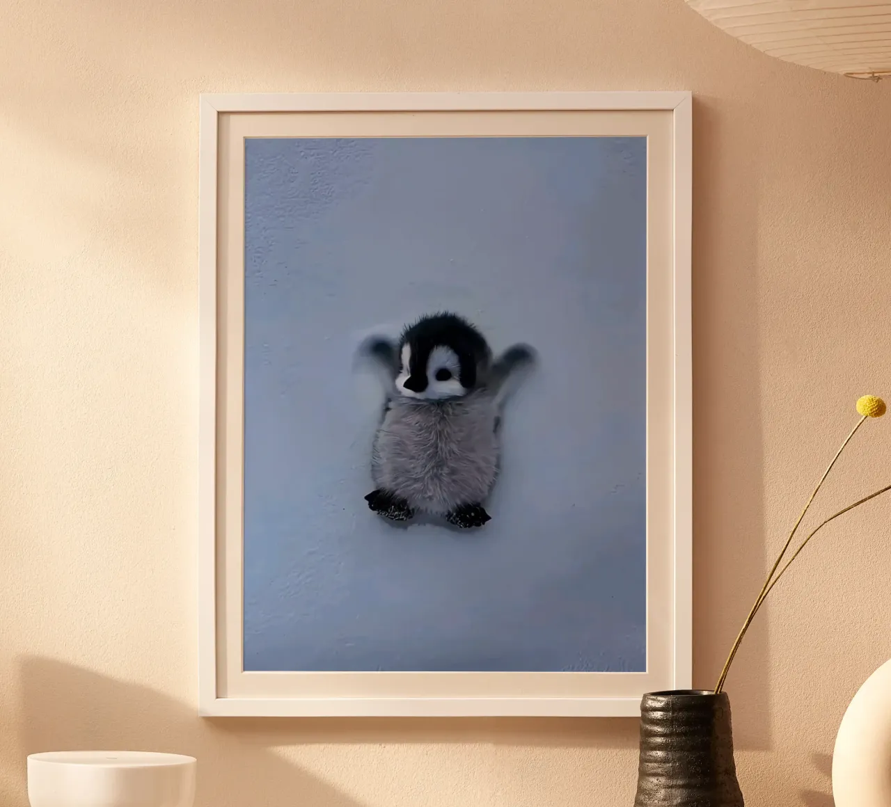 penguin on snow carta hahnemühle da ryan