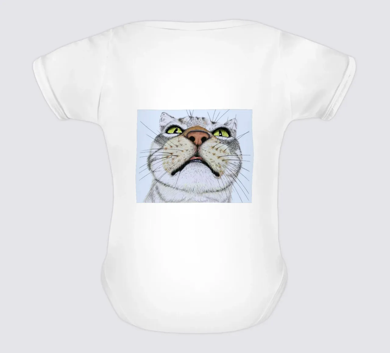 potrait cat body neonato maniche corte da ryan