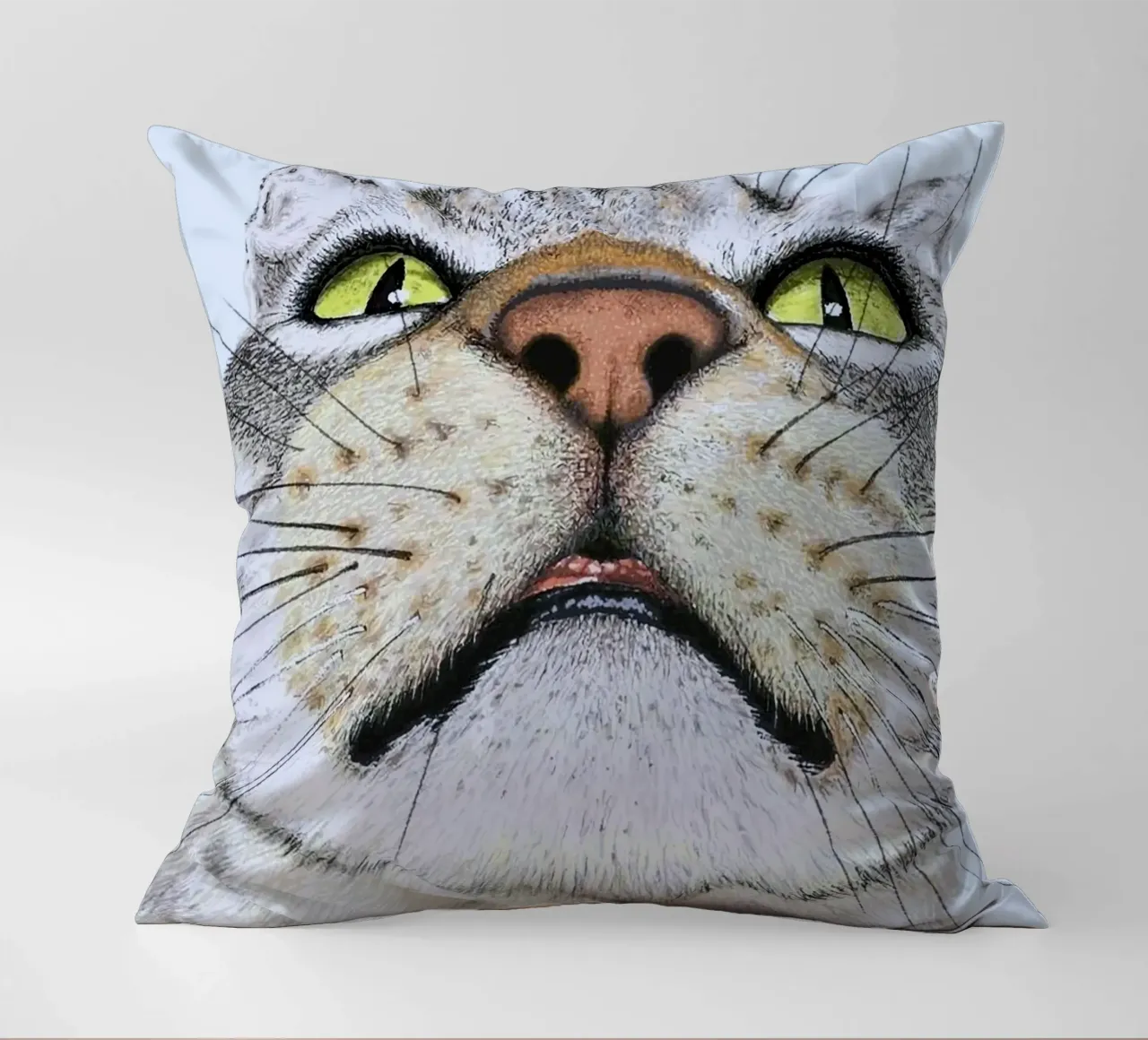potrait cat cuscino da ryan
