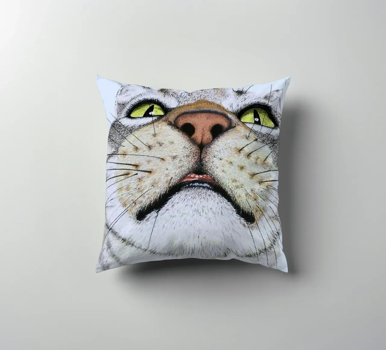 potrait cat cuscino da ryan