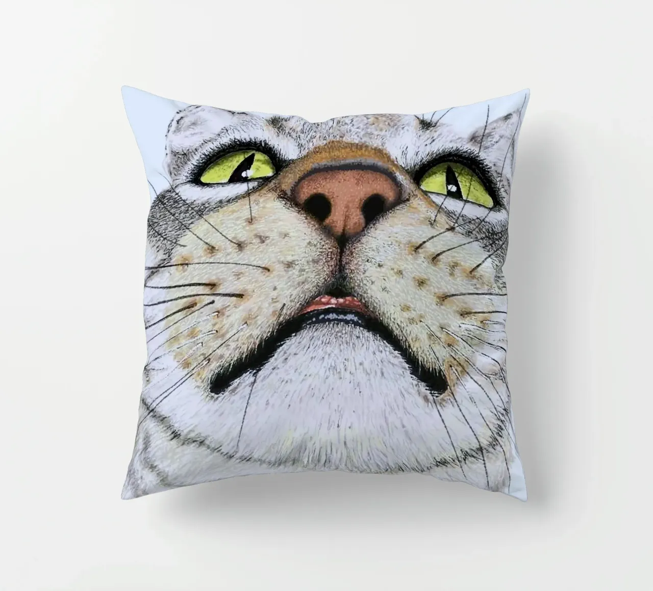 potrait cat cuscino da ryan