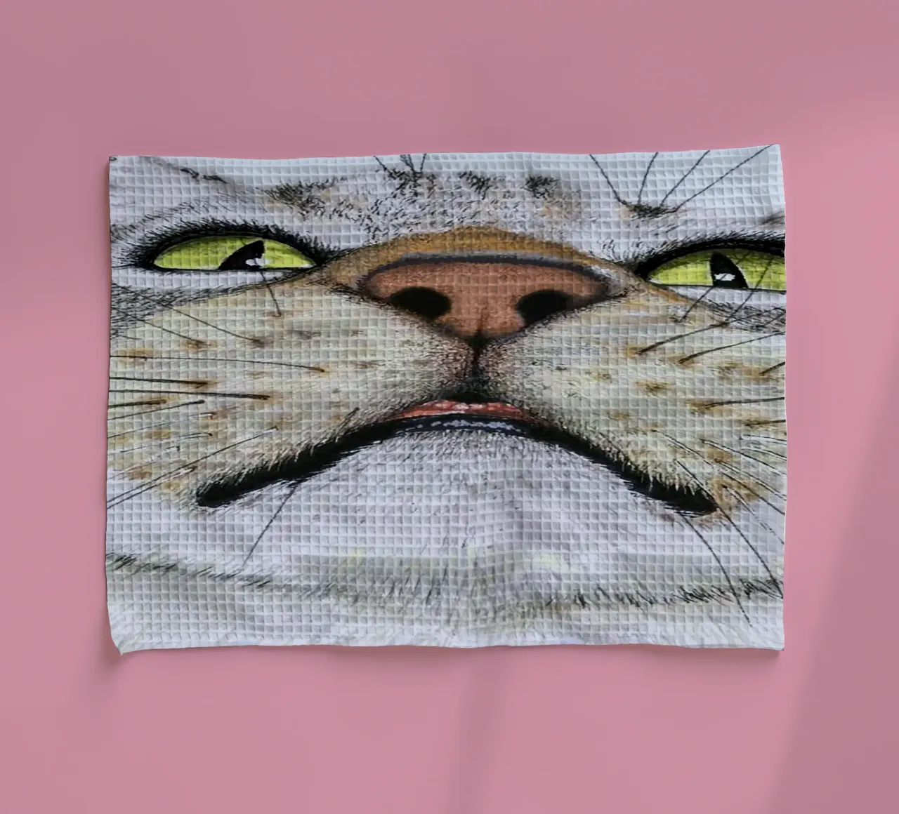 potrait cat canovaccio da cucina da ryan
