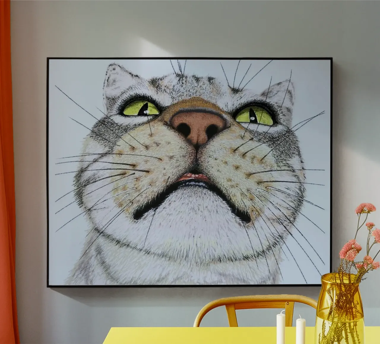potrait cat plexiglass da ryan