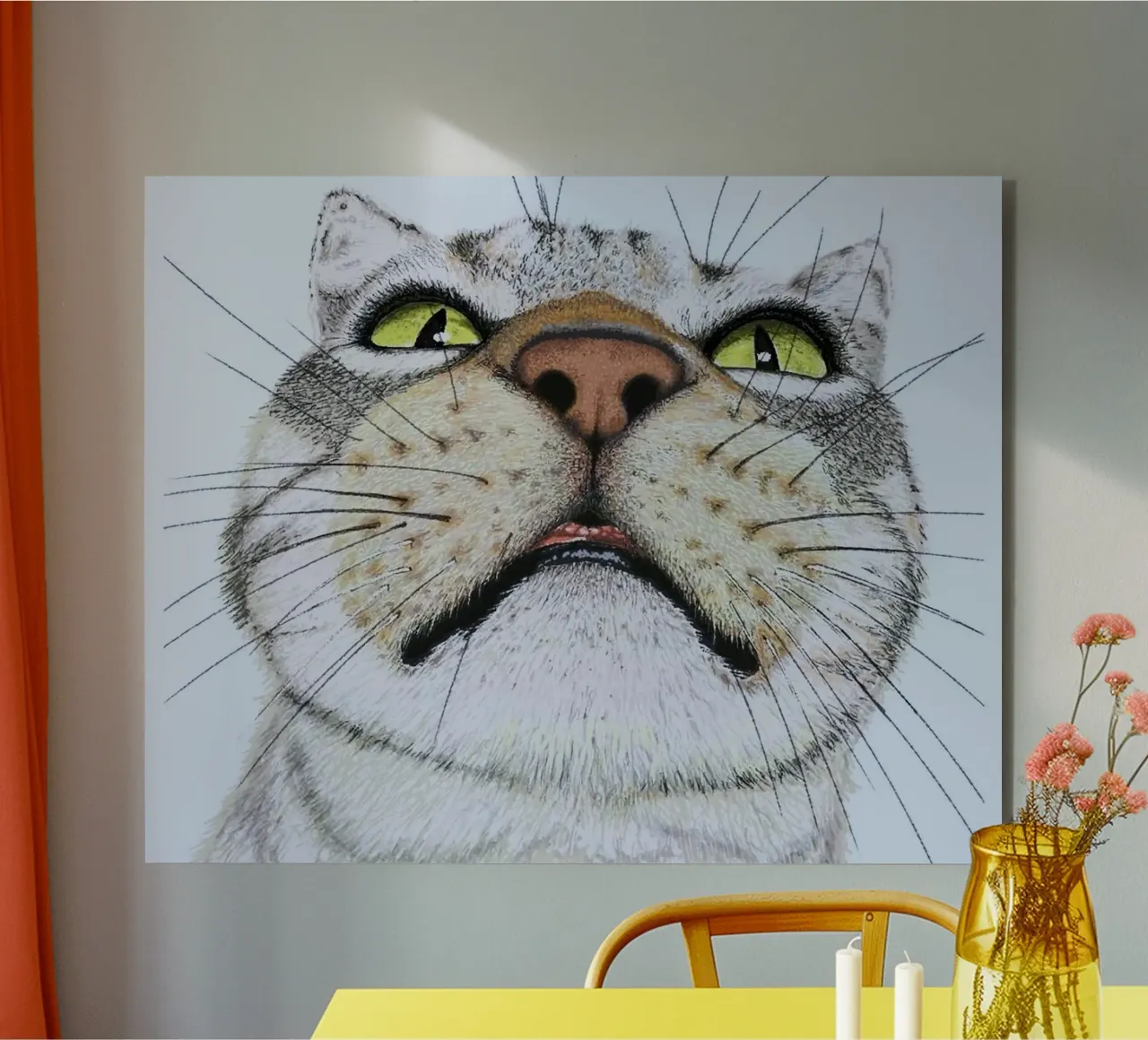 potrait cat alluminio dibond da ryan