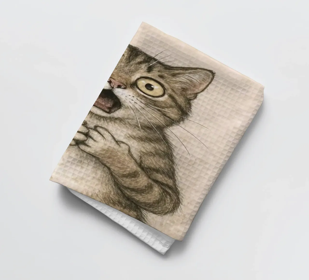 wow cat canovaccio da cucina da ryan