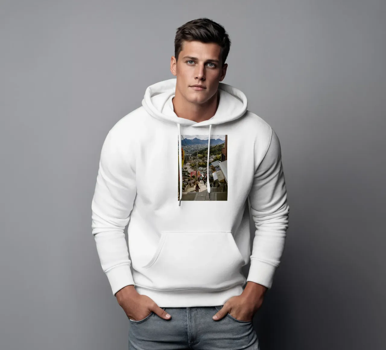 Tempeltrappen in Japan hoodie van Marcel Bisig