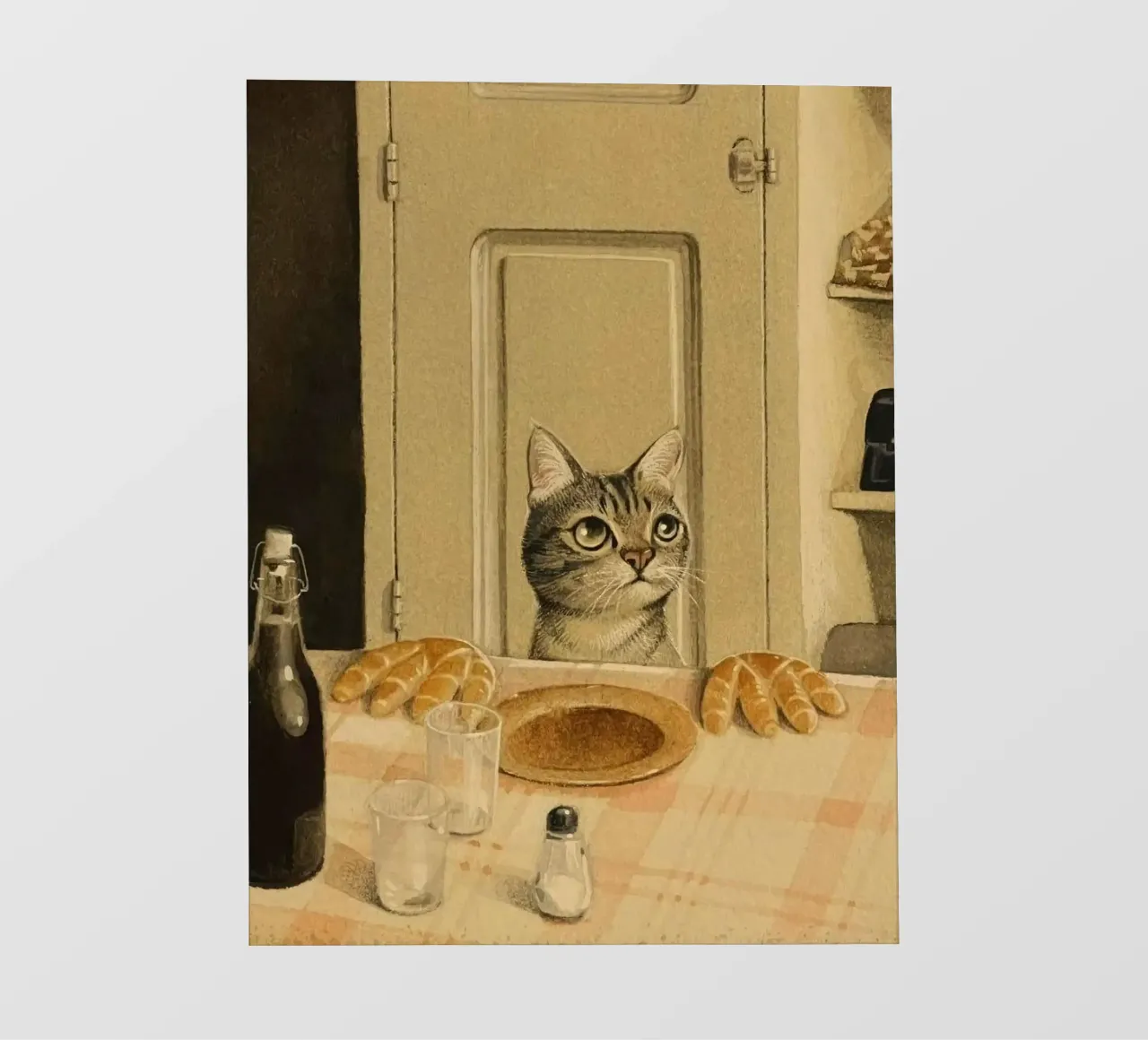 cat in dining table telo in pvc da ryan