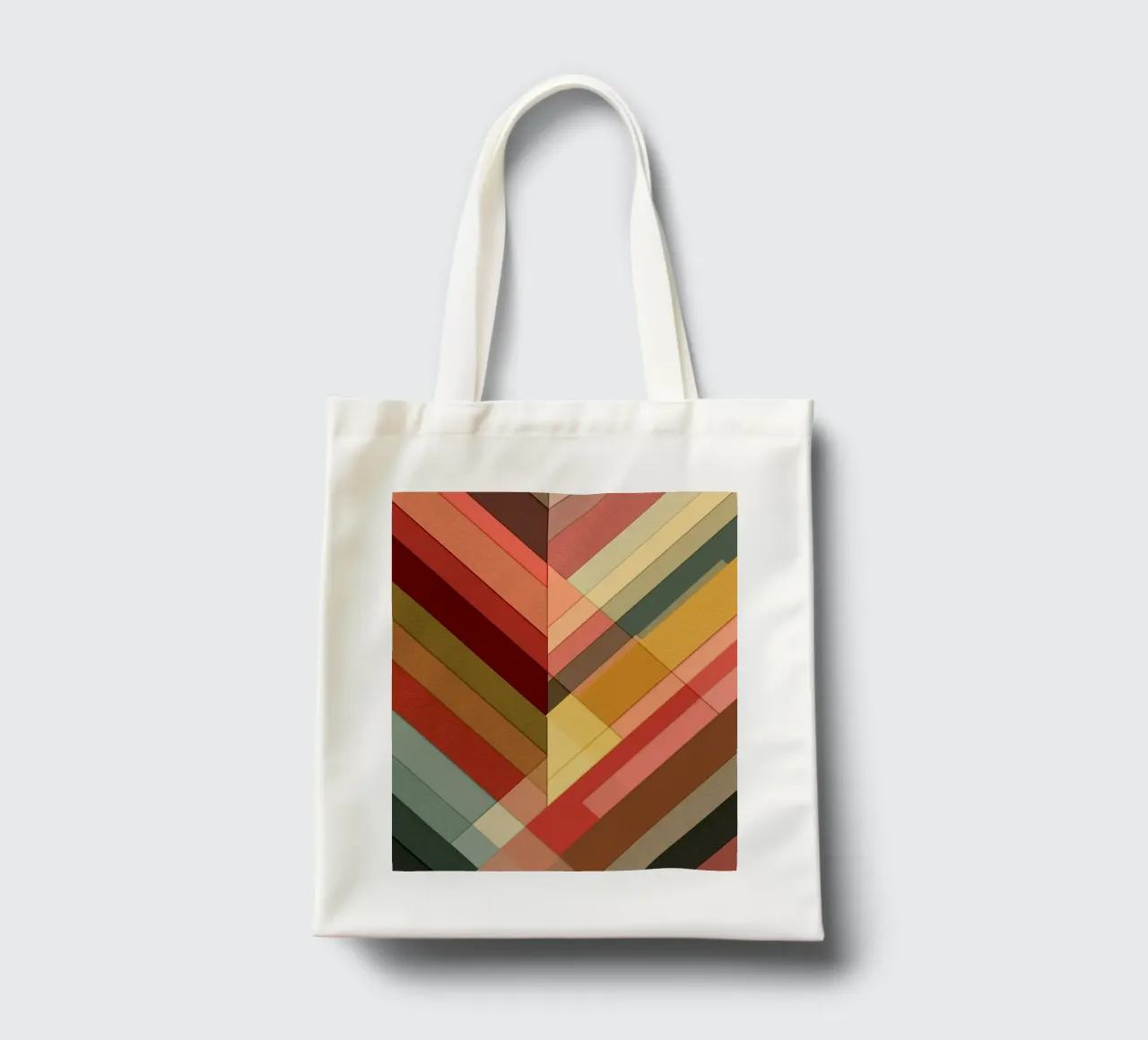 Diagonal Symphony borsa in juta da Geometrica