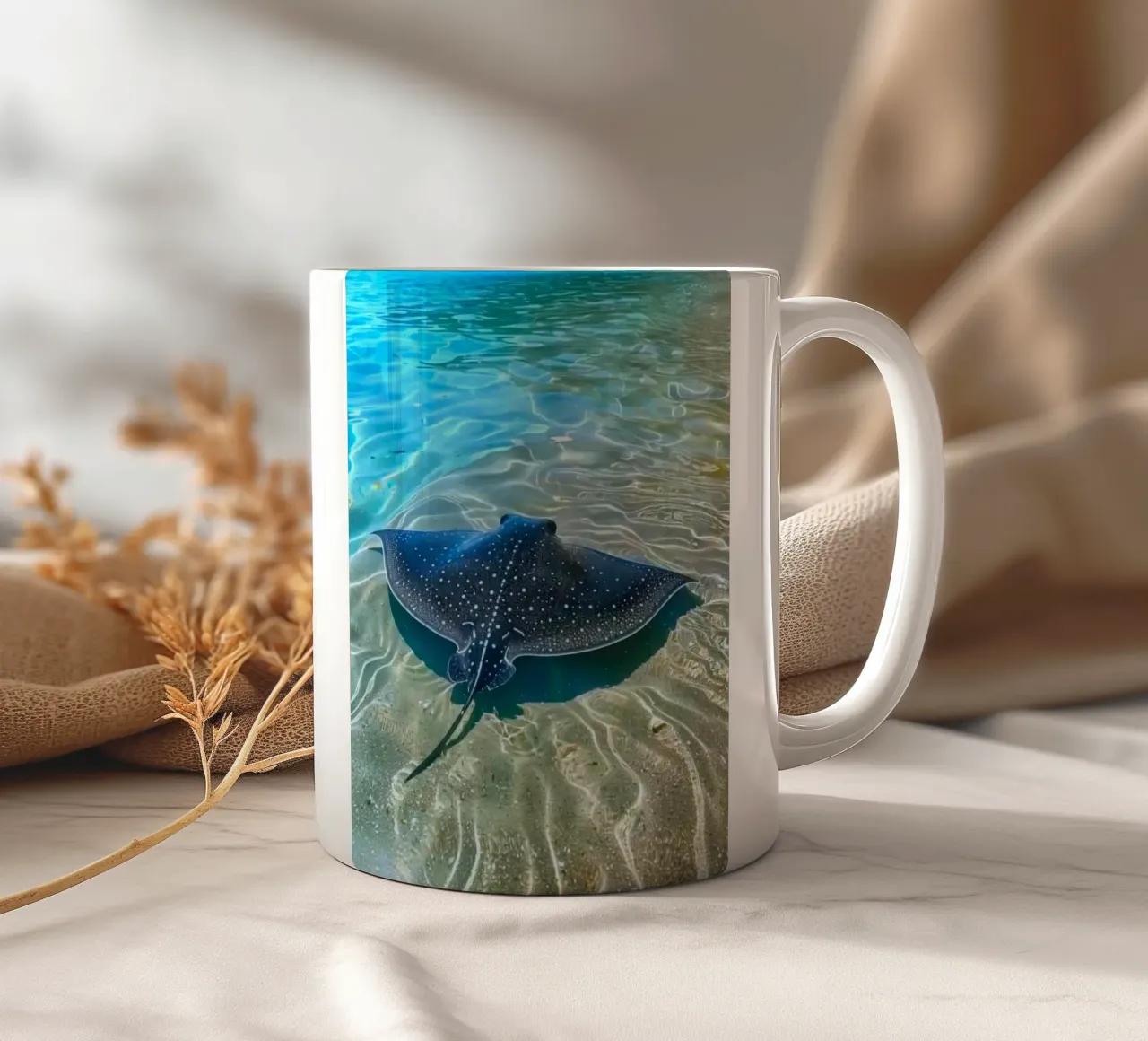 ray on sand tazza in ceramica da ryan