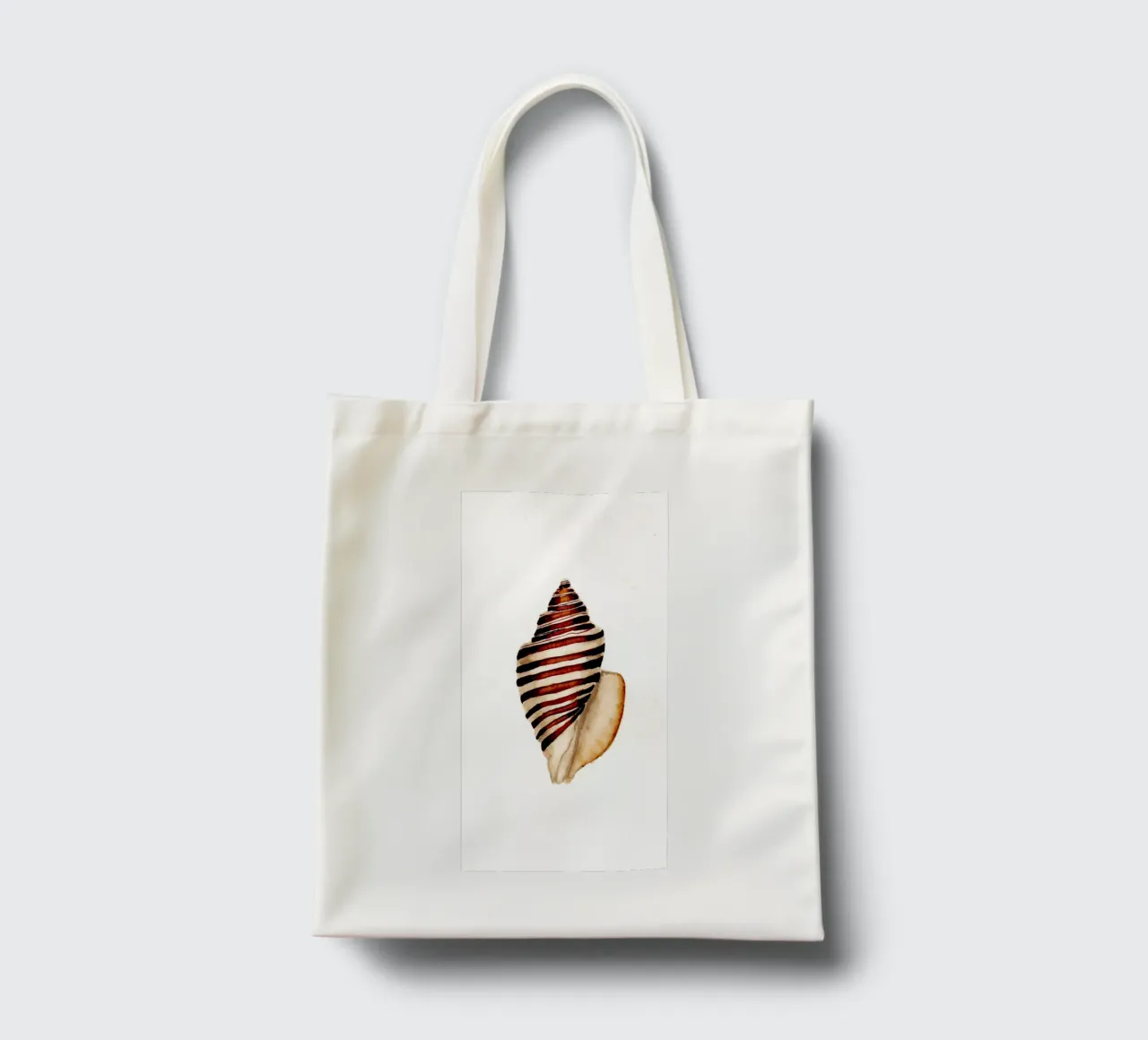 stripe shell borsa in juta da Nathys_illustration