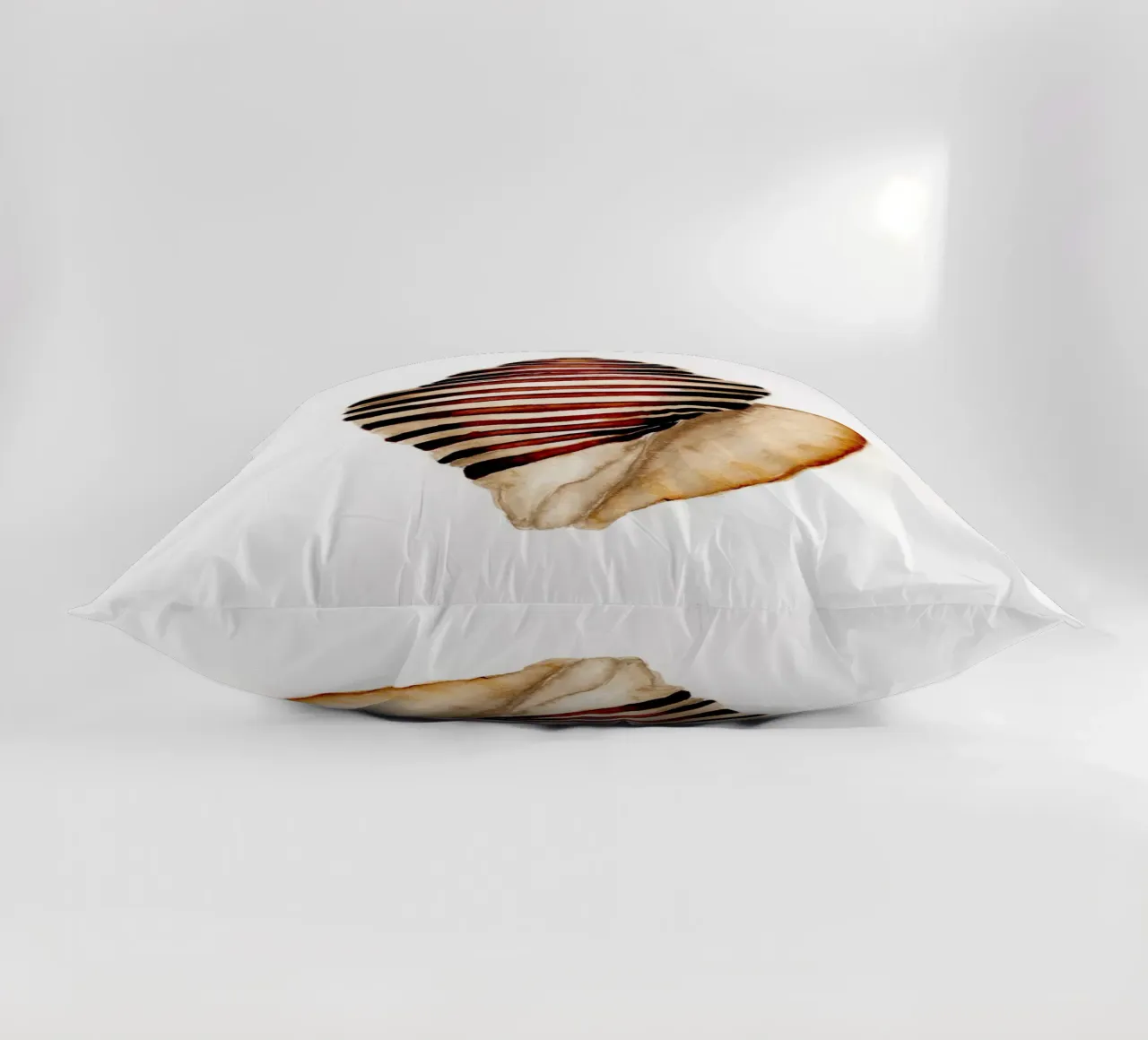 stripe shell decorative cushion by Nathys_illustration