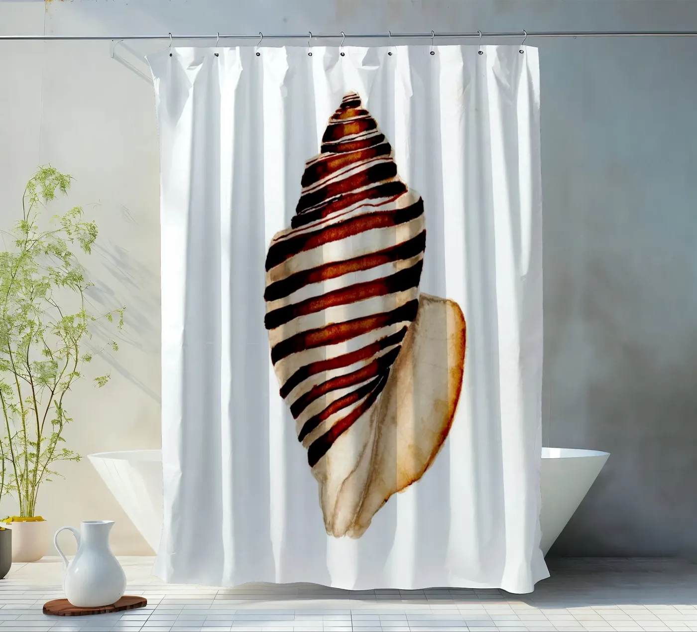 stripe shell douchegordijn van Nathys_illustration