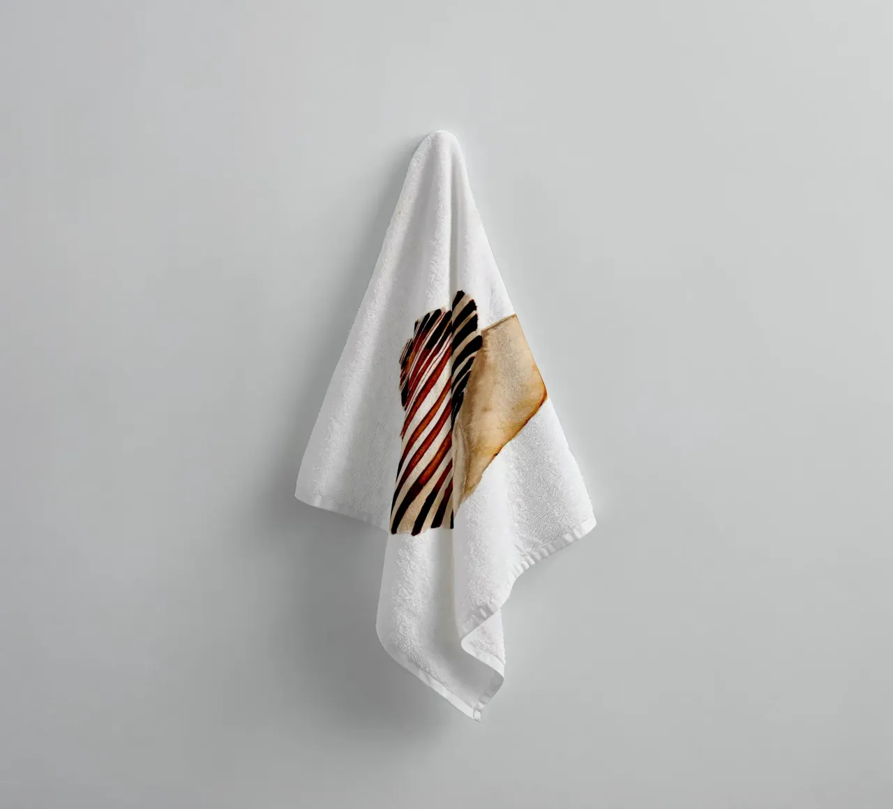 stripe shell towel by Nathys_illustration