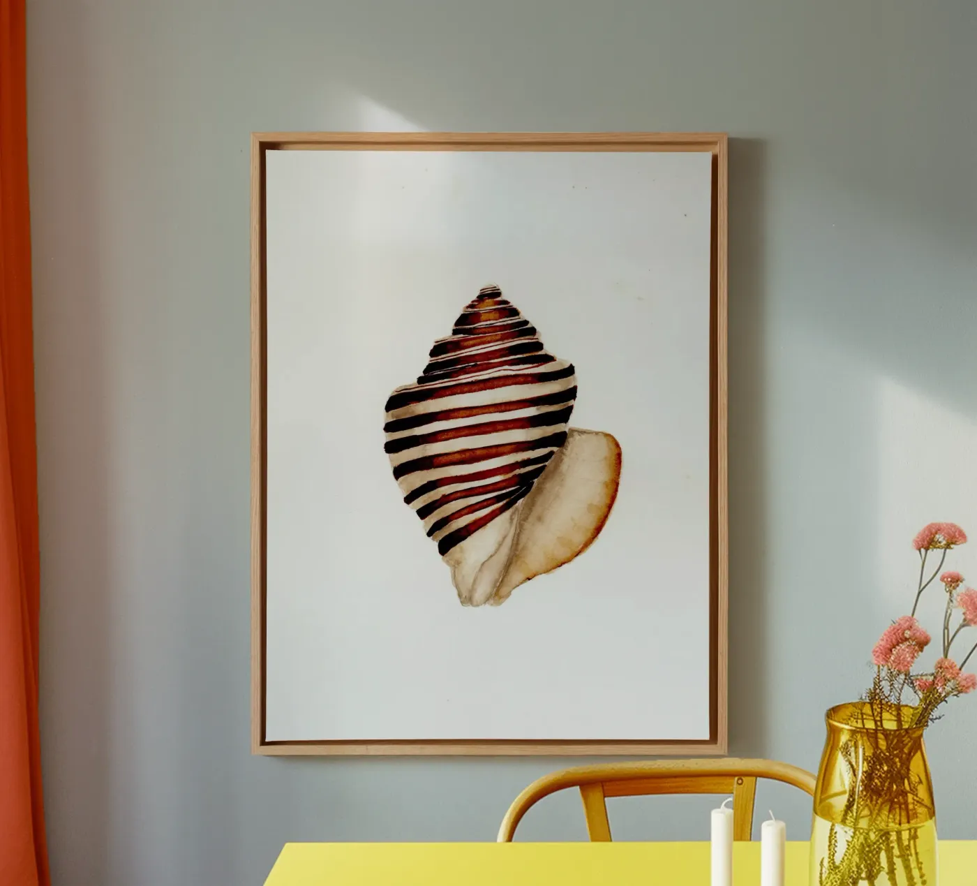 stripe shell canvas van Nathys_illustration