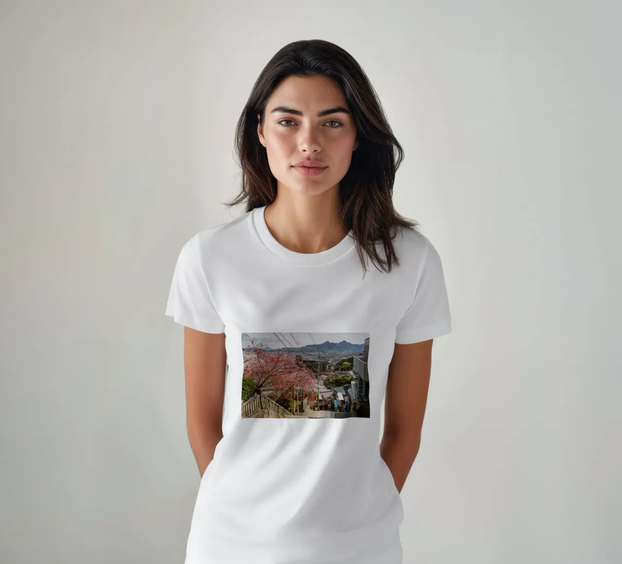 Le scale del tempio di Shikoku, Giappone t-shirt da Marcel Bisig