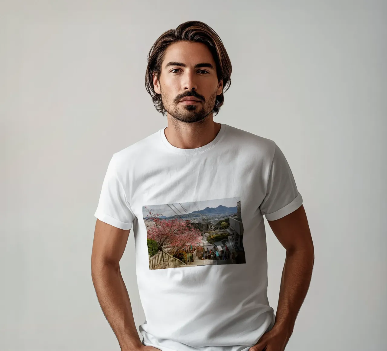 Le scale del tempio di Shikoku, Giappone t-shirt da Marcel Bisig