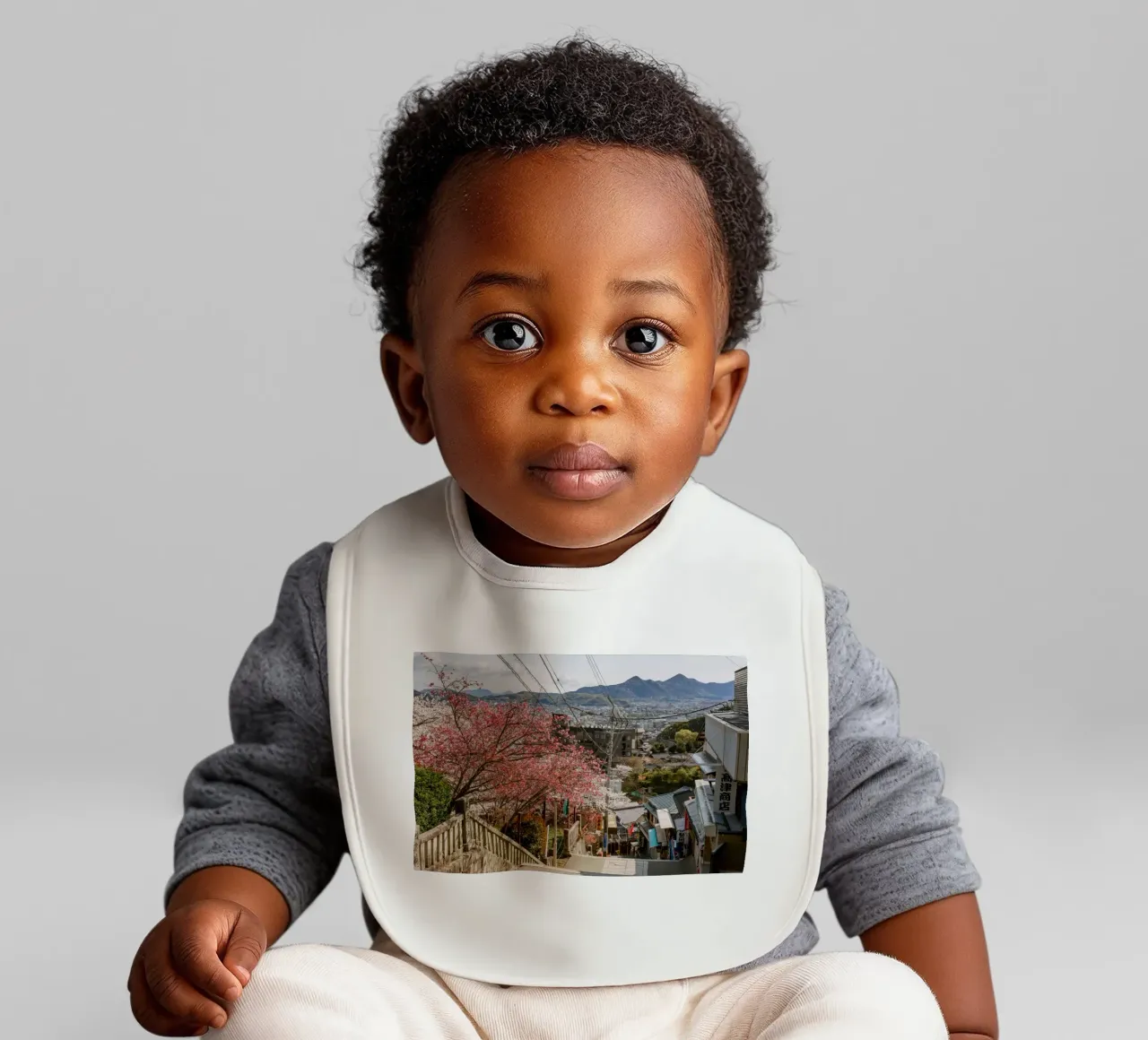 Le scale del tempio di Shikoku, Giappone bavaglino da Marcel Bisig