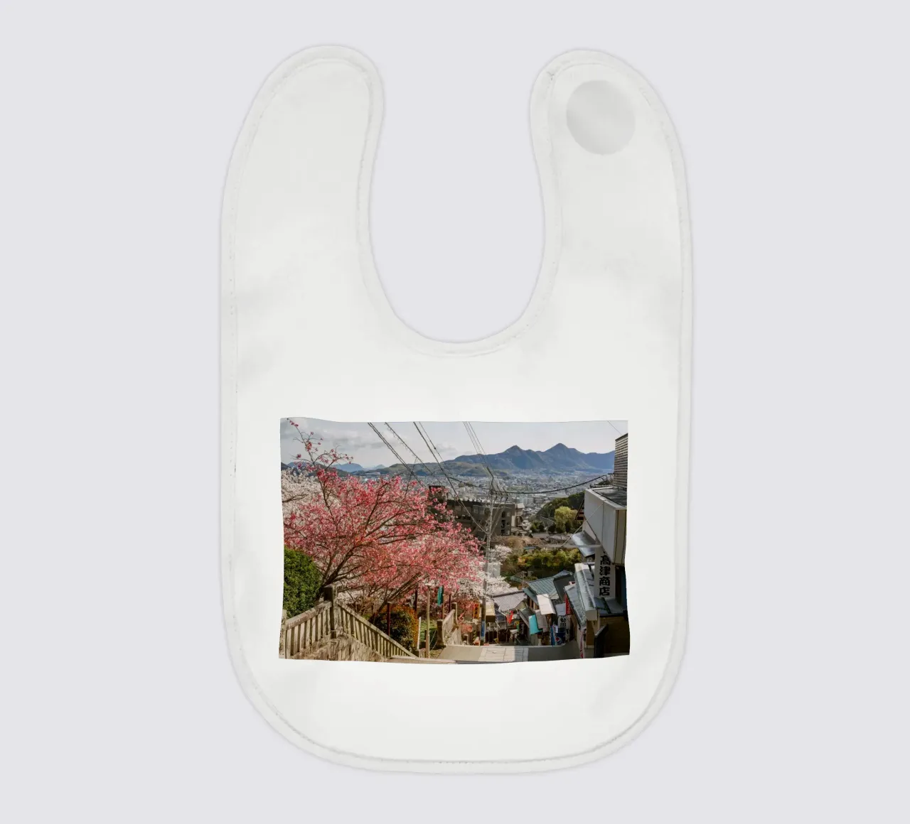 Le scale del tempio di Shikoku, Giappone bavaglino da Marcel Bisig