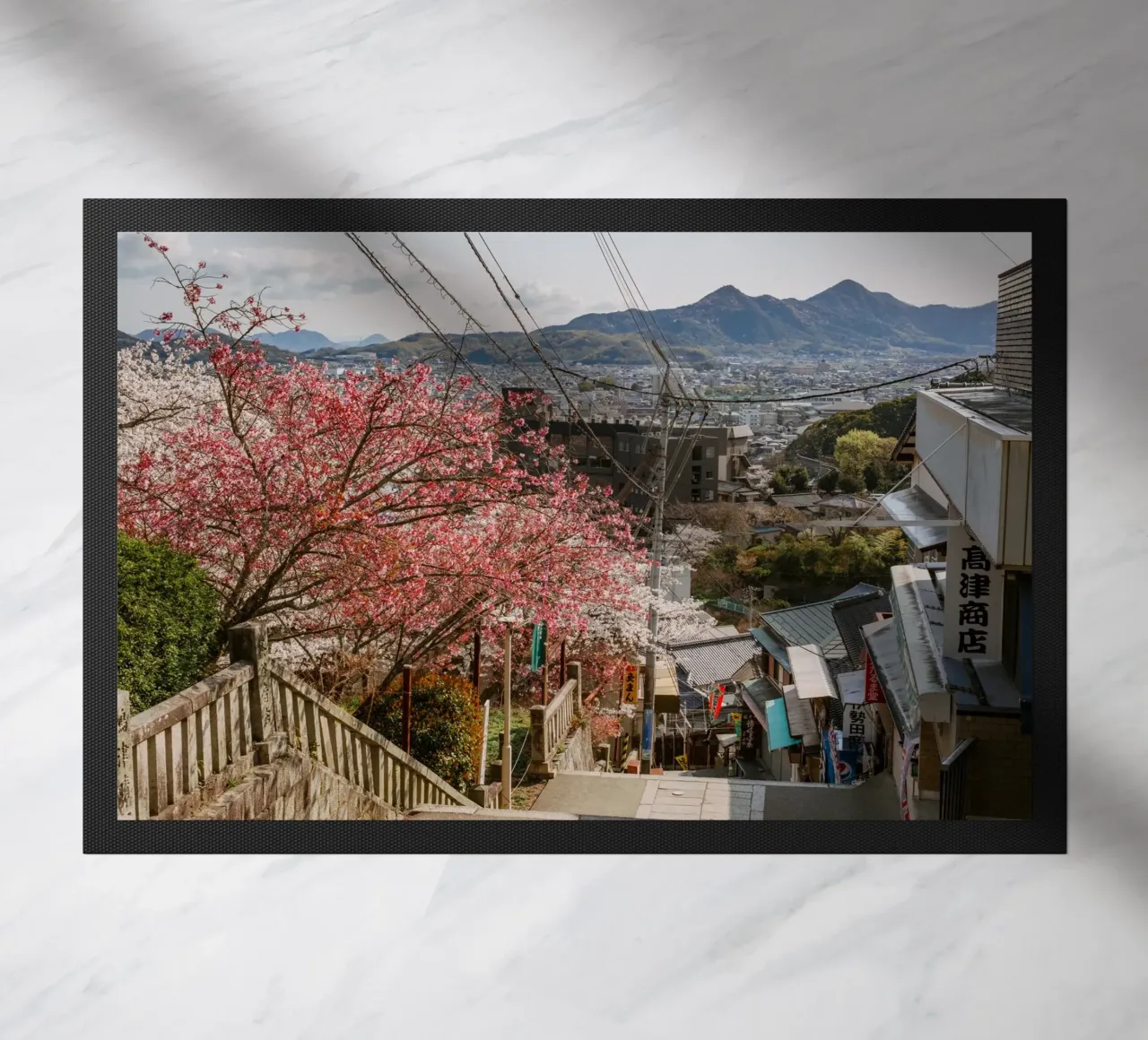 Le scale del tempio di Shikoku, Giappone zerbino da Marcel Bisig