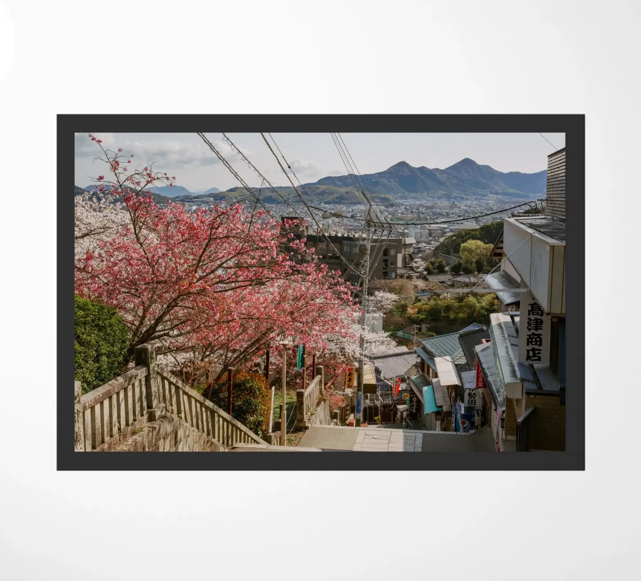 Le scale del tempio di Shikoku, Giappone zerbino da Marcel Bisig