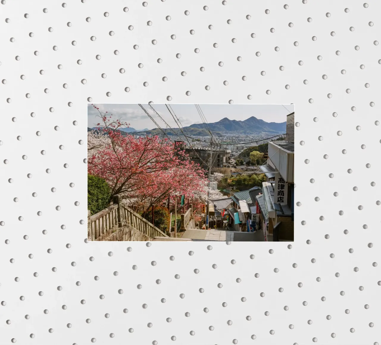 Le scale del tempio di Shikoku, Giappone adesivo da Marcel Bisig