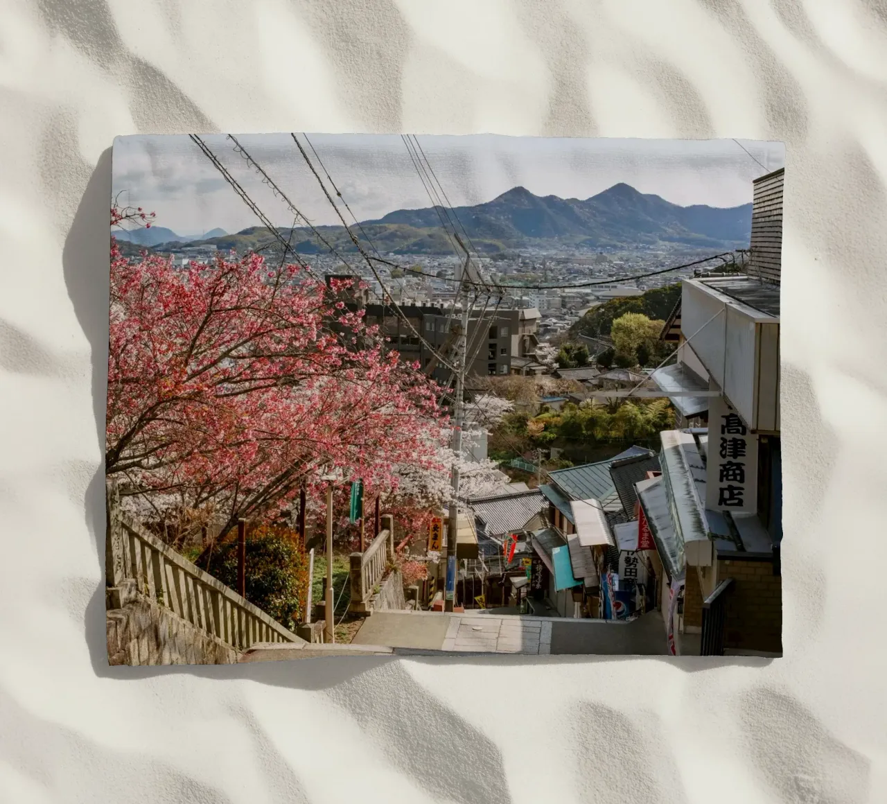 Le scale del tempio di Shikoku, Giappone telo mare da Marcel Bisig
