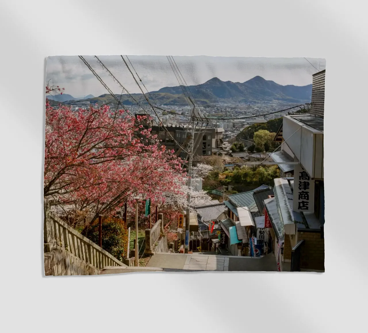 Le scale del tempio di Shikoku, Giappone telo mare da Marcel Bisig