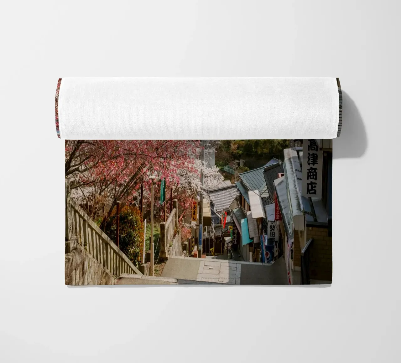 Le scale del tempio di Shikoku, Giappone telo mare da Marcel Bisig