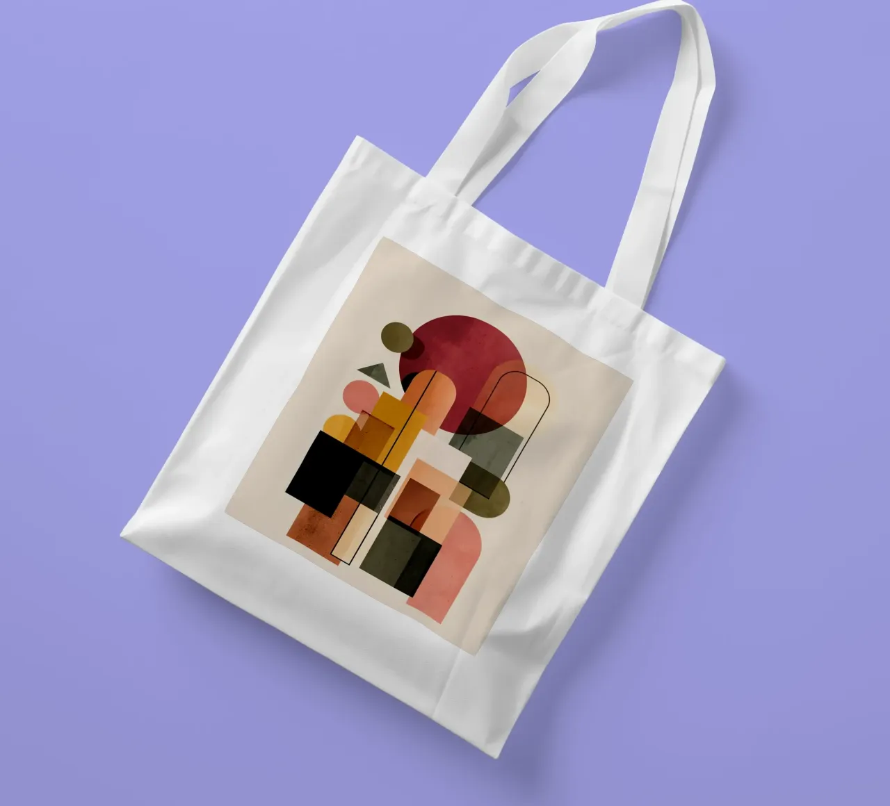 Fragments of Order borsa in juta da Geometrica