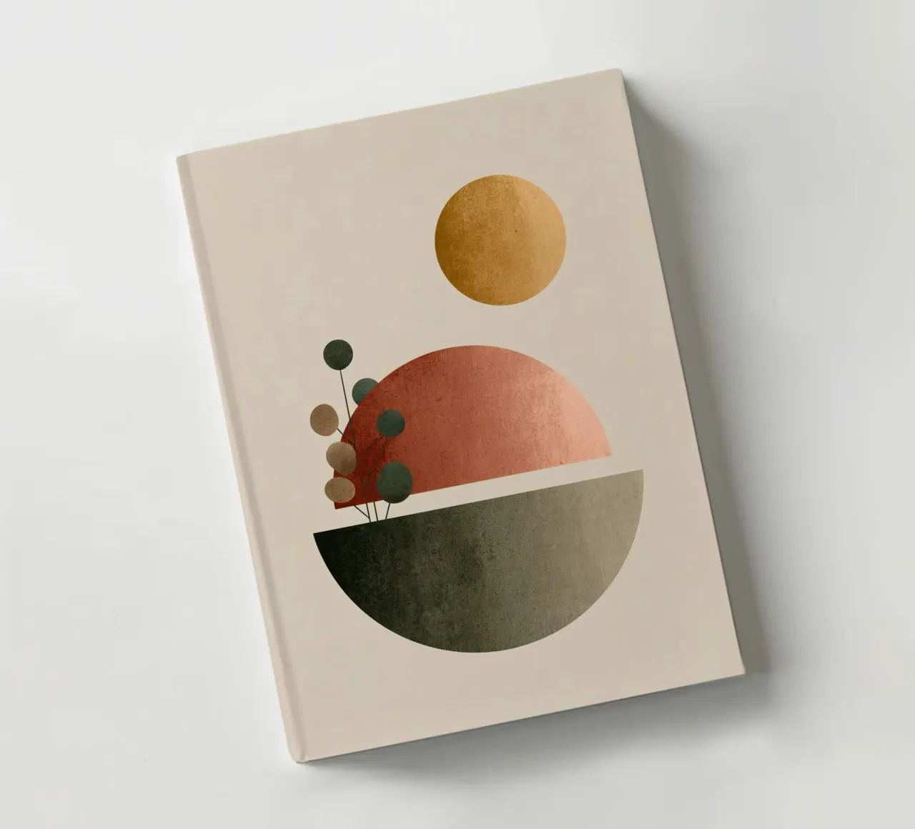 Sun Over Stillness notebook by Geometrica