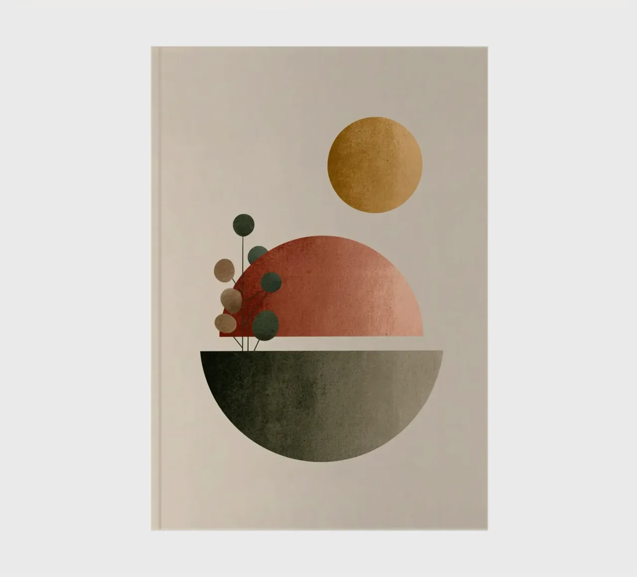 Sun Over Stillness notebook by Geometrica